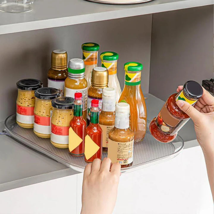 Drehbares Kühlregal, 360° Rotierender Organizer, Platzsparender Aufbewahrungsständer