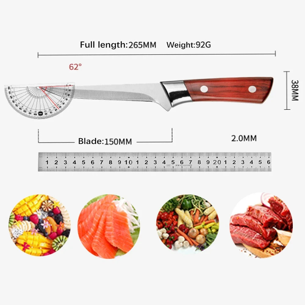6 Zoll Küchenmesser 2 Stück, Rostfreies Stahl Messer für Fleisch, Obst & Gemüse, Schneiden von Schweinefleisch und Lamm, Küchenbedarf