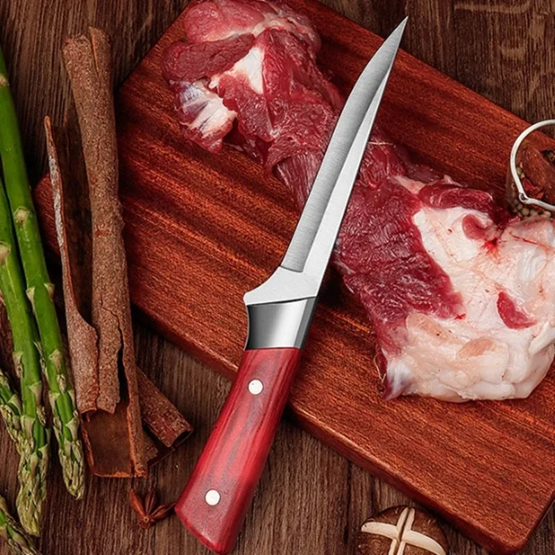6 Zoll Küchenmesser 2 Stück, Rostfreies Stahl Messer für Fleisch, Obst & Gemüse, Schneiden von Schweinefleisch und Lamm, Küchenbedarf