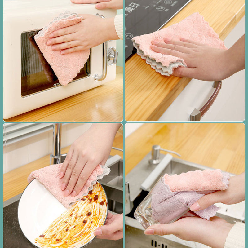 10er-Set Super Saugfähige Mikrofasertücher für die Küche, Reinigungstücher