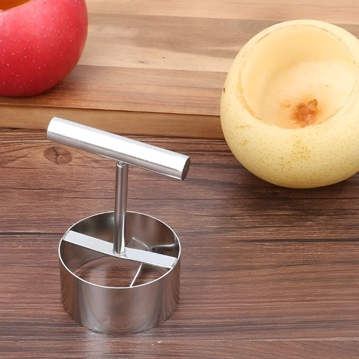 Fruchtkern- und Kernseparator aus Edelstahl, Entkerner für Äpfel und Pfirsiche, 2 Stück