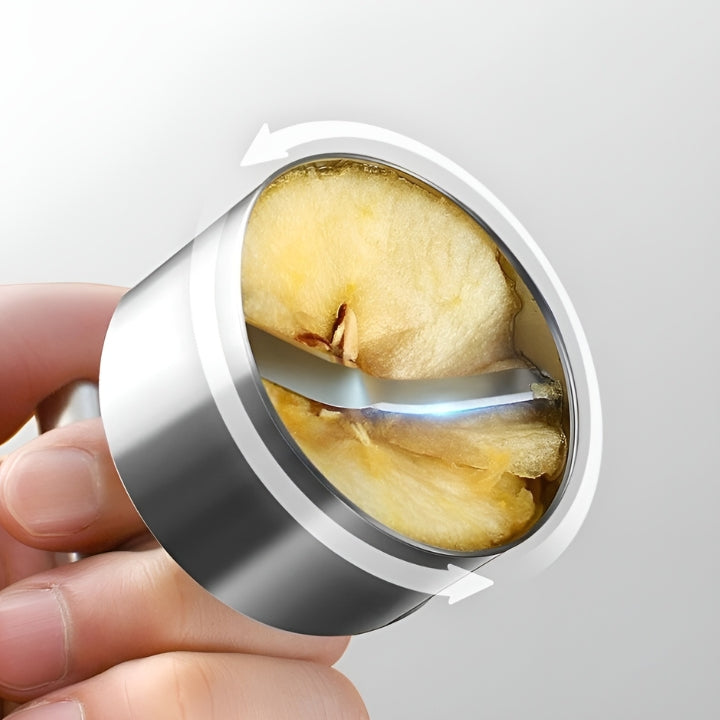 Fruchtkern- und Kernseparator aus Edelstahl, Entkerner für Äpfel und Pfirsiche, 2 Stück