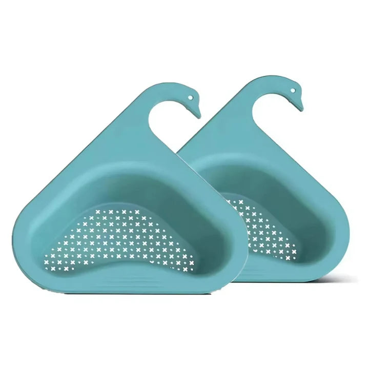 Abflusskorb Set für Spülbecken, Schwanenhals-Design, 2-teilig, Platzsparend und Praktisch