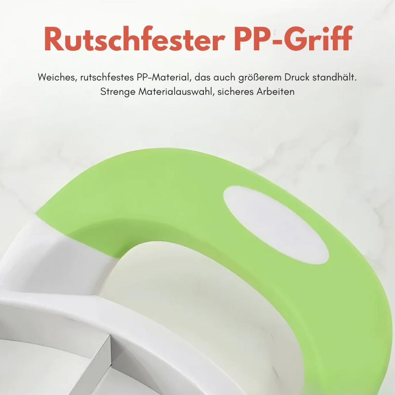 Effizienter Wassermelonenschneider aus Edelstahl – Obstschneider mit 12 Klingen, rutschfestem Griff