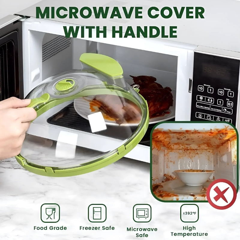 Mikrowellen-Dampfgarer 2-in-1 mit Spritzschutz – Kompakt, Ideal für Gesunde Küche