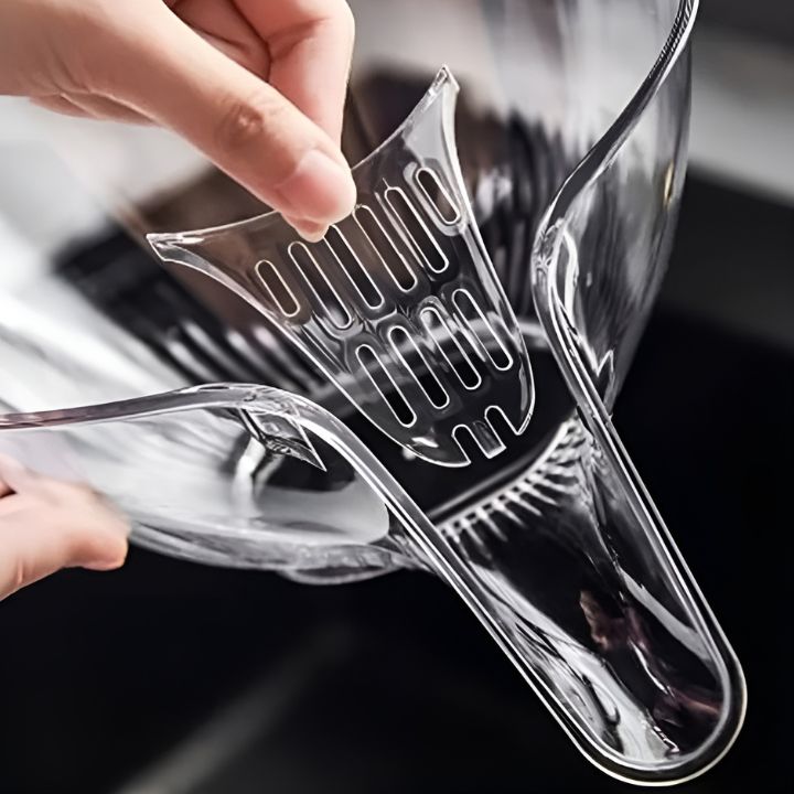 Abtropfkorb für Küche, Multifunktionaler Obst- und Gemüsekorb mit Drainage, Kunststoff