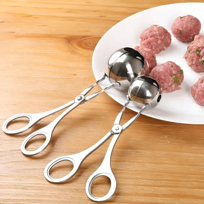 Fleischbällchen Former aus Edelstahl | Perfekt geformte Bällchen in Sekunden