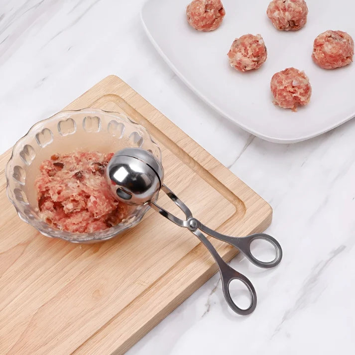 Fleischbällchen Former aus Edelstahl | Perfekt geformte Bällchen in Sekunden