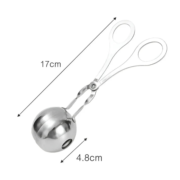 Fleischbällchen Former aus Edelstahl | Perfekt geformte Bällchen in Sekunden