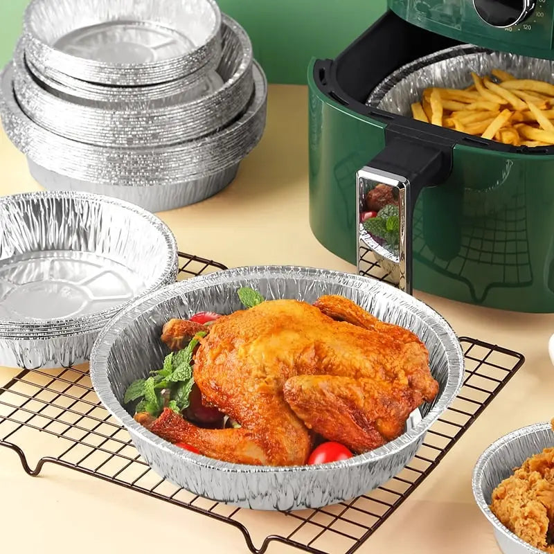 Wiederverwendbare Aluminiumfolie für Heißluftfritteusen – Keine Unordnung mehr! (30+20 Gratis) Mivoza Deutschland