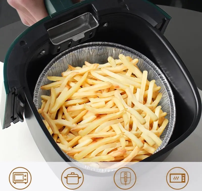 Wiederverwendbare Aluminiumfolie für Heißluftfritteusen – Keine Unordnung mehr! (30+20 Gratis) Mivoza Deutschland