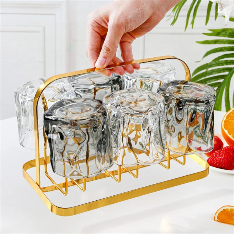 Becherhalter | 6 Haken | Platzsparend nutzen | Metall