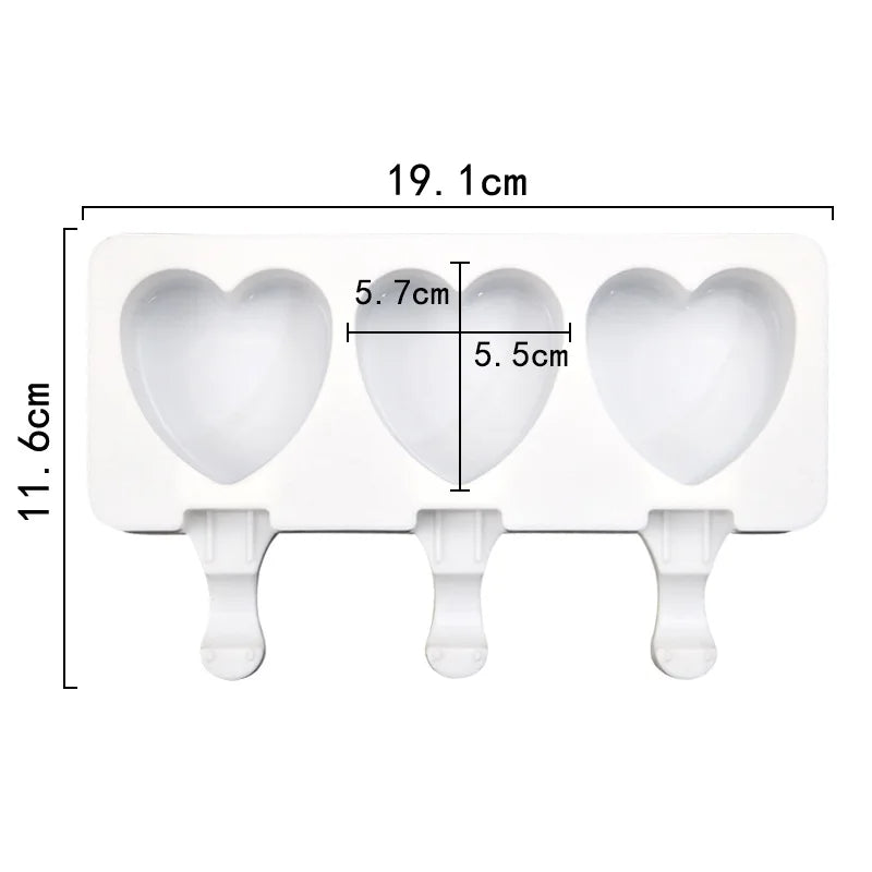 Eiswürfelform Herz & Pfote – Set aus 2 – Silikon, Lebensmittelecht – Für Schokolade, Pudding & Backen