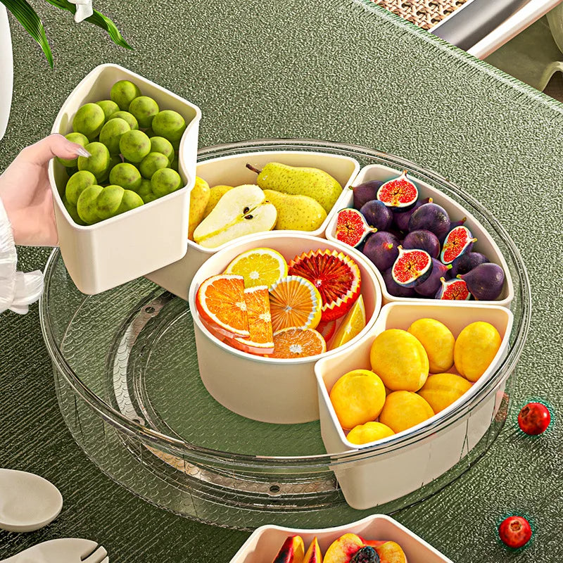 Snackbox | Drehbar 360° | Luftdichter Schutz | Kunststoff