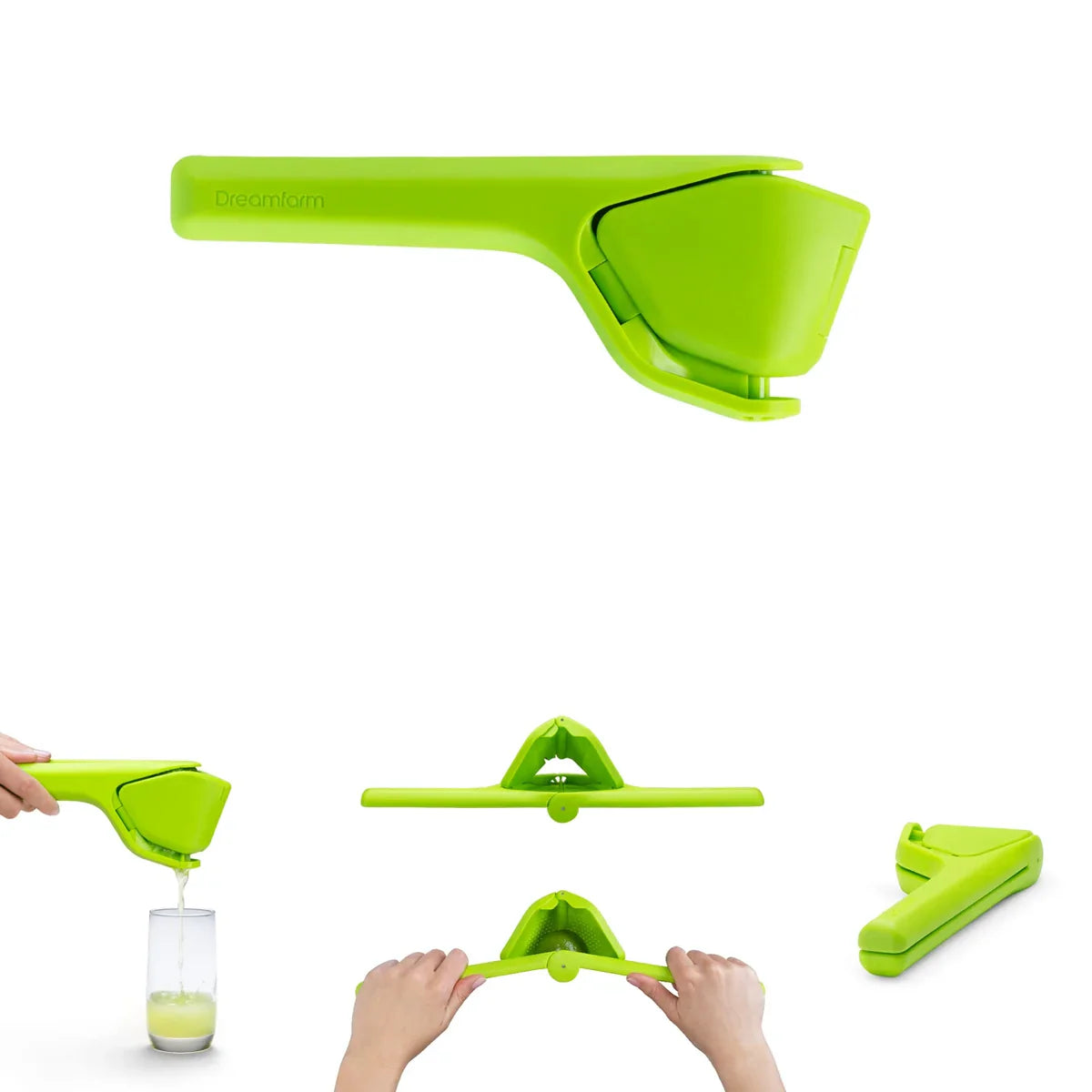 Zitronenpresse für Zitrusfrüchte – Mühelose Saftgewinnung, Ergonomisches Design, Kunststoff, 22 x 8 cm