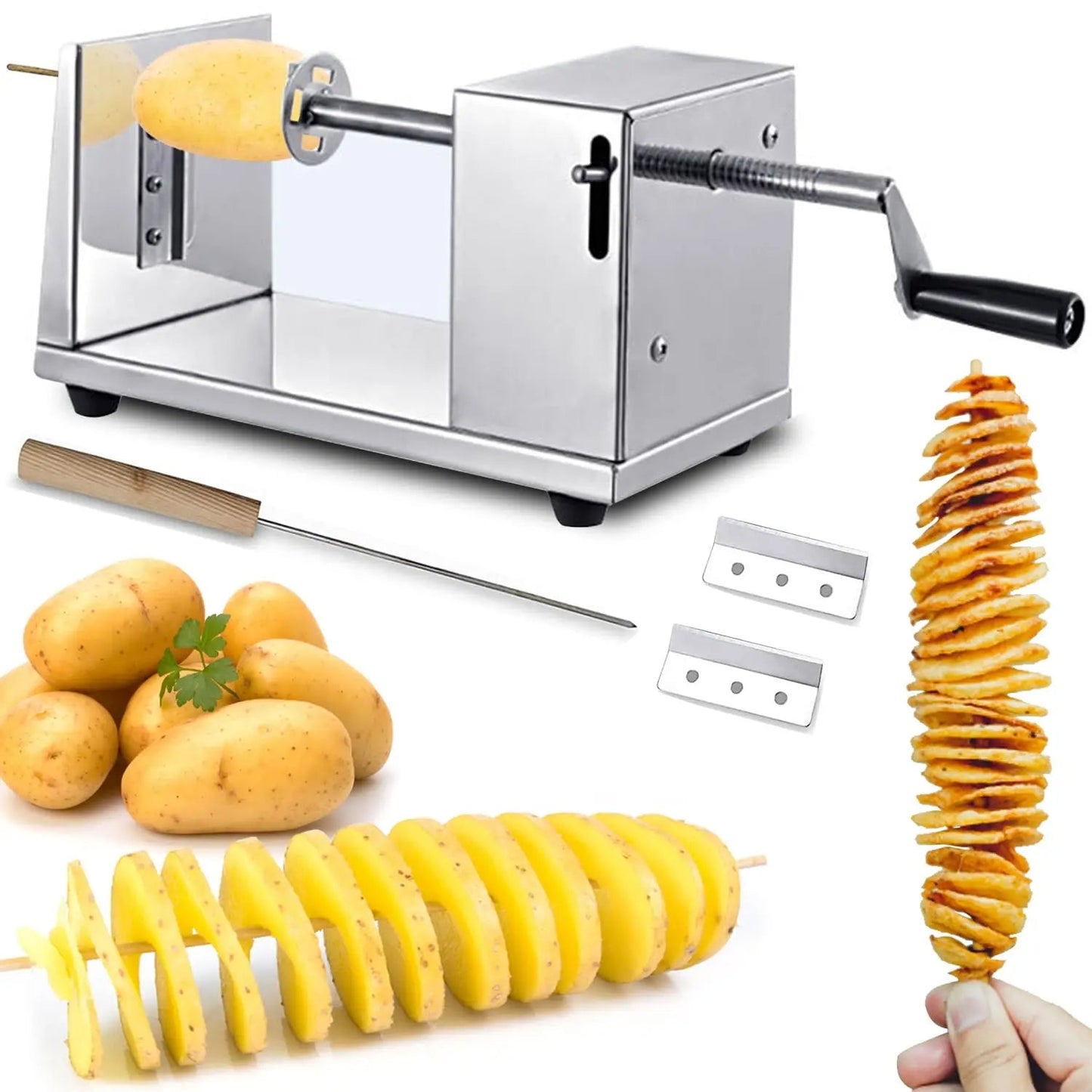 Spiralizer | Antihaft | Gleichmäßige Spiralen | Edelstahl