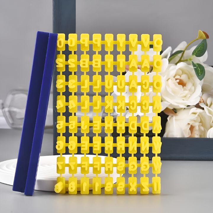 Stempel-Set für Backwaren – 162 Teile Buchstaben & Zahlen für personalisierte Kekse, Kuchen & Torten