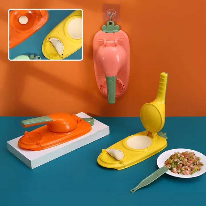 DIY Dumpling Maker - Teigtaschenformer für Maultaschen & Ravioli, Schnell und Einfach, Kunststoff, Spülmaschinenfest