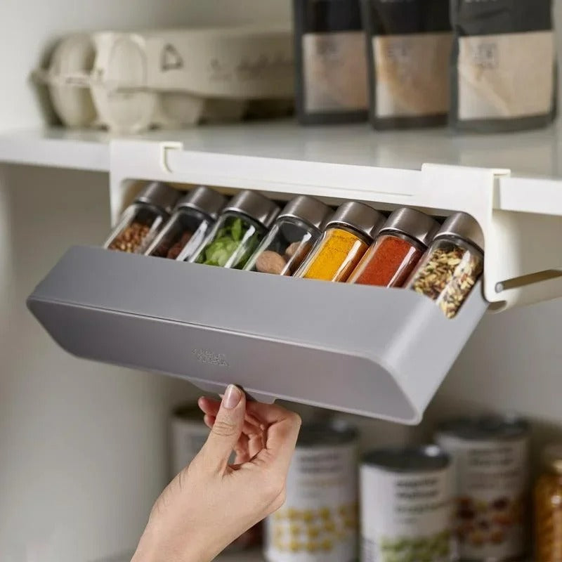Küchenaufbewahrung Gewürzregal Selbstklebend Wandmontiert Unterregal Organizer 32 cm