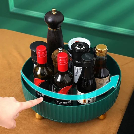 Drehbares Lagerregal, 360° Rotierender Küchen-Organizer