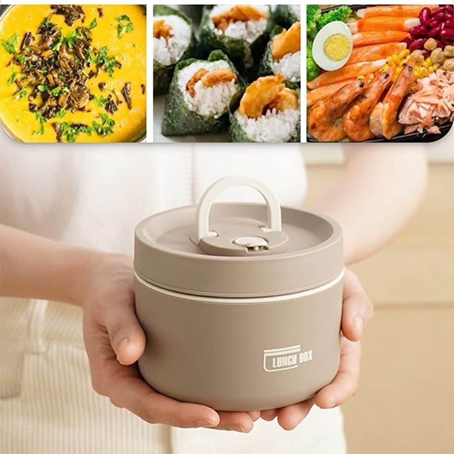 Isoliertes Lunchbehälter-Set aus Edelstahl, 2-teilig, auslaufsicher und hitzebeständig, ideal für Schule, Büro und Outdoor, BPA-frei
