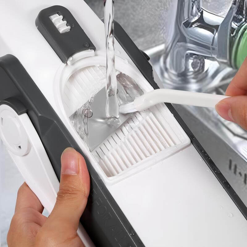 Multifunktionaler manueller Gemüseschneider aus Edelstahl – 5 Schneideoptionen für Würfeln, Julienne, Scheiben & mehr