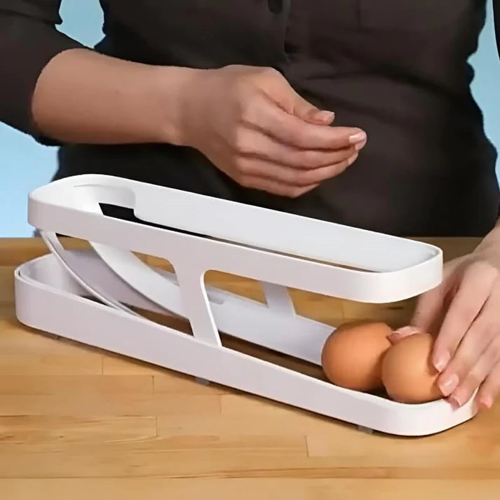Automatischer Eierschalenhalter, scrollender Eierbecher für Küche, hygienisch und praktisch