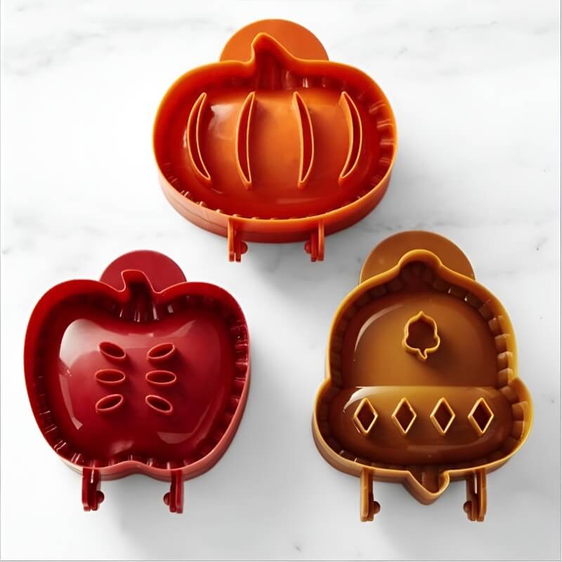 Halloween Backformen Set – Kürbis, Apfel & Eichel (3-tlg.)