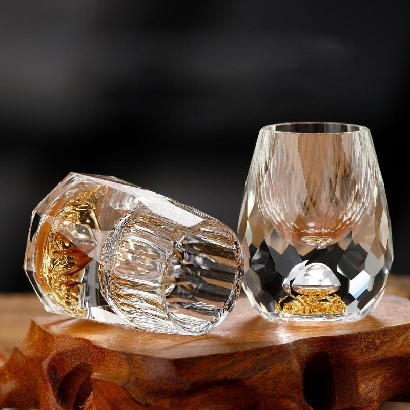 Kristall-Schnapsglas | Antihaft | Stabile Basis für sicheren Halt | Kristallglas