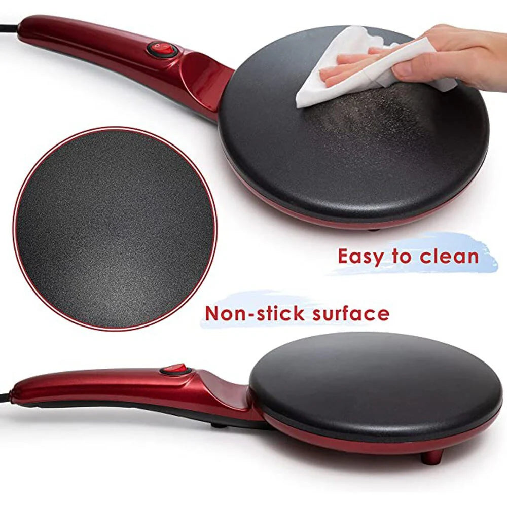 Elektrischer Crêpe Maker – Antihaft Crêpepfanne, 1000 Watt – Perfekt für Crêpes und Pfannkuchen