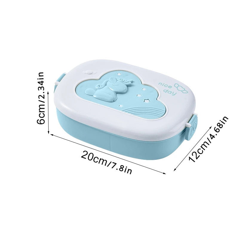 Bento Lunchbox für Kinder – 3 Fächer, Mikrowellengeeignet, Auslaufsicher