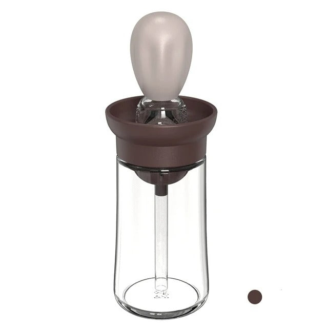 Siliconen Ölflasche mit Bürstenkopf – 180ml, Präzise Dosierung für Küche & BBQ