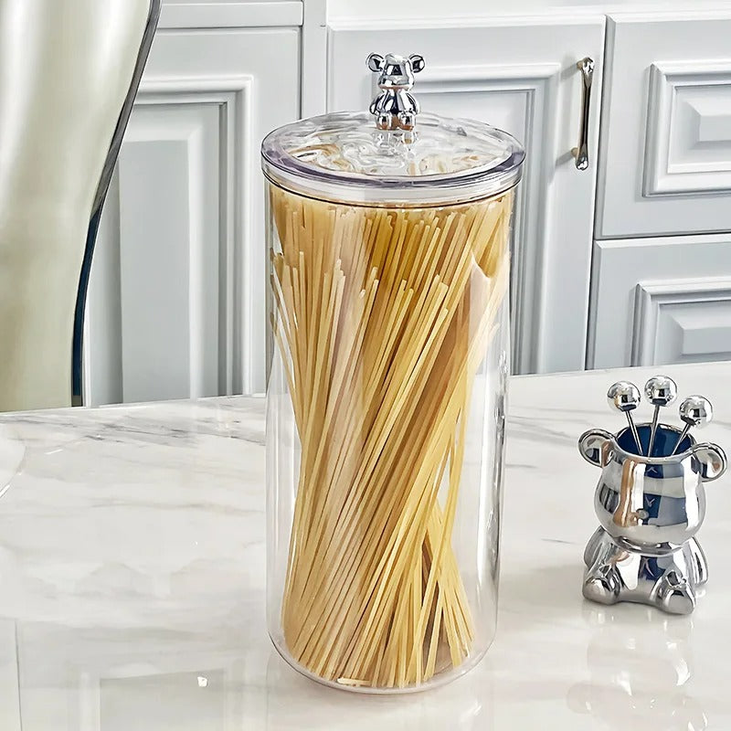 Transparente Lebensmittel-Aufbewahrungsbox mit Deckel, Feuchtigkeitsbeständig, 900ml – 2600ml