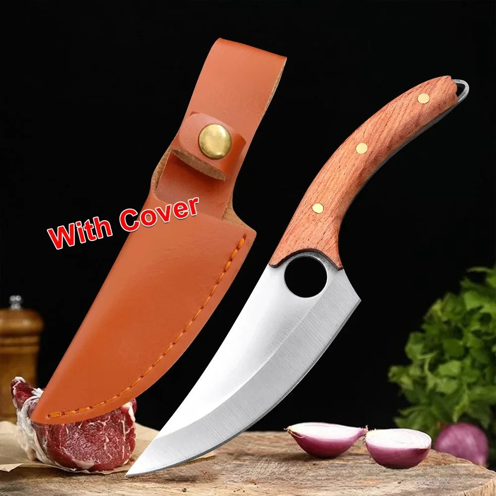 Handgeschmiedetes Küchenmesser – BBQ Hackmesser, Schlachtermesser, Allzweckmesser für Fleisch, Gemüse und Obst