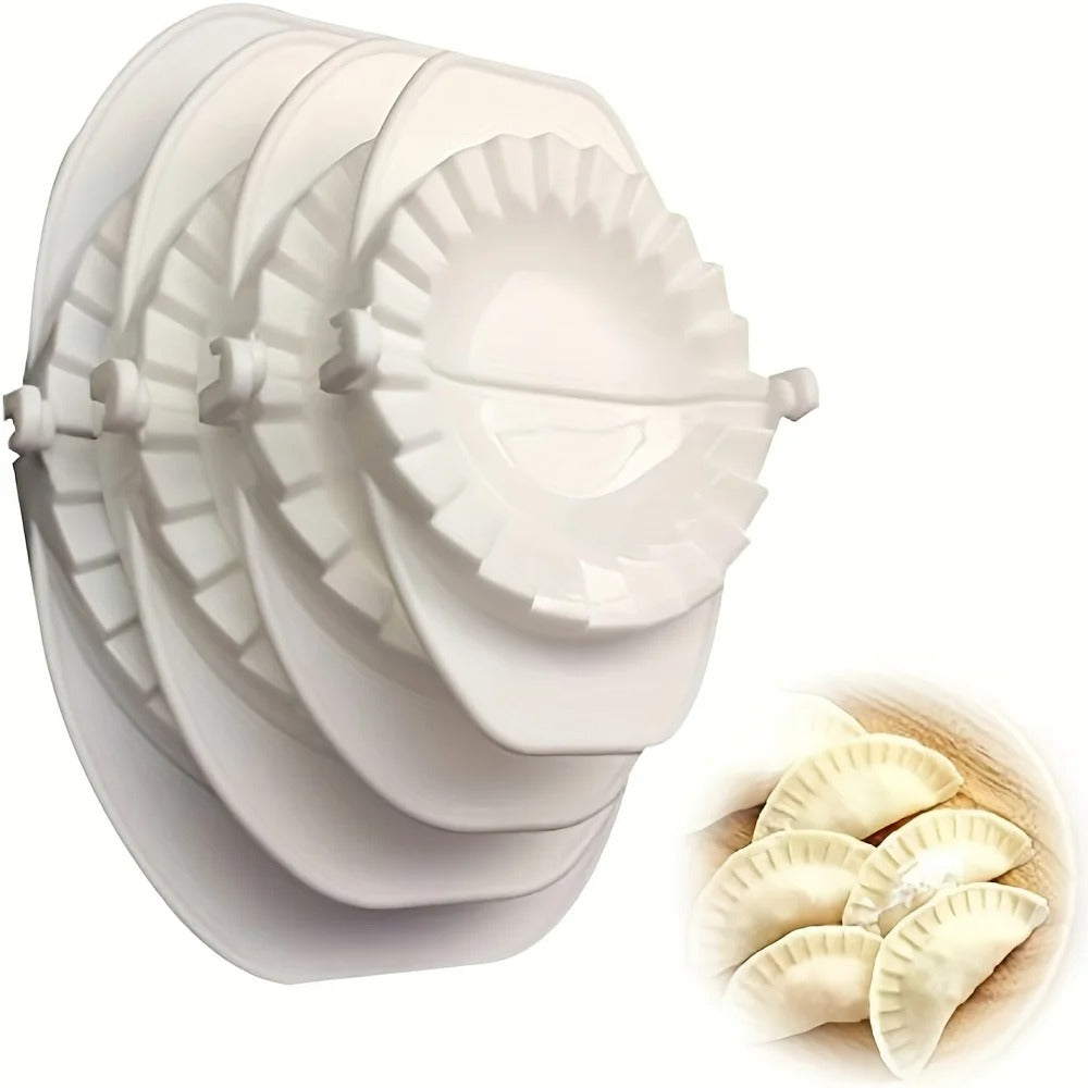 Knoedelmaker 4-Formate Ravioli Gyoza Dumpling Form, Einfach & Umweltfreundlich