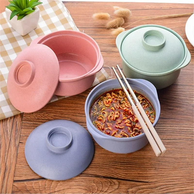 Japanische Servierschüssel mit Deckel – Für Suppen & Instantgerichte