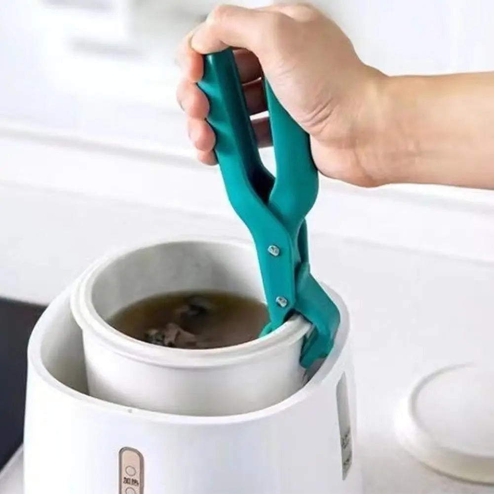 Multifunktionale Anti-Scald Bowl Holder Clip – Silikon & Nylon, Rutschfestes Küchenzubehör