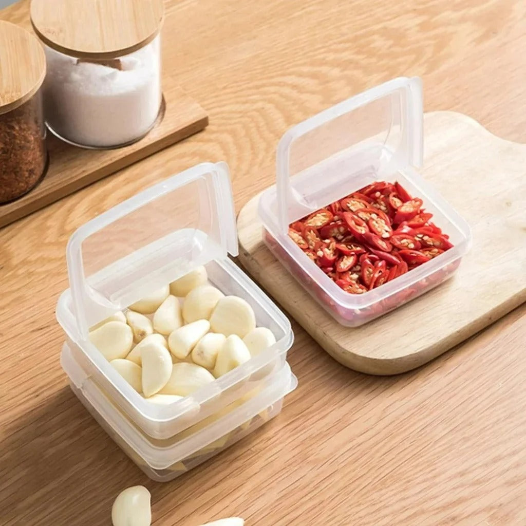 2er Set Aufbewahrungsbox für Butter und Käse – Transparente Kühlschrankbox, Frischhaltebox für Obst, Gemüse und Lebensmittel