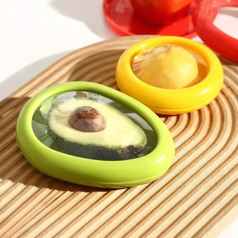 Aufbewahrungsbox für Obst und Gemüse – Frischhaltebox für Avocado, Zitrone, Tomate und Zwiebel – Küchenzubehör