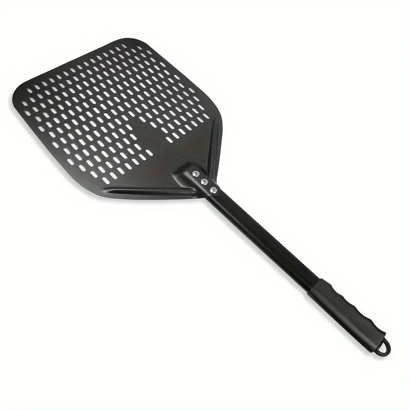 Pizzaschieber Aluminium perforiert, rechteckig 30,48 x 35,56 cm, professionelle Pizzaschaufel für Dreh- und Backeinsatz