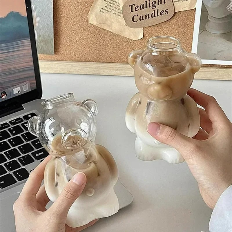 Bärentasse mit Strohhalm – Niedliches Geschenk für Groß & Klein