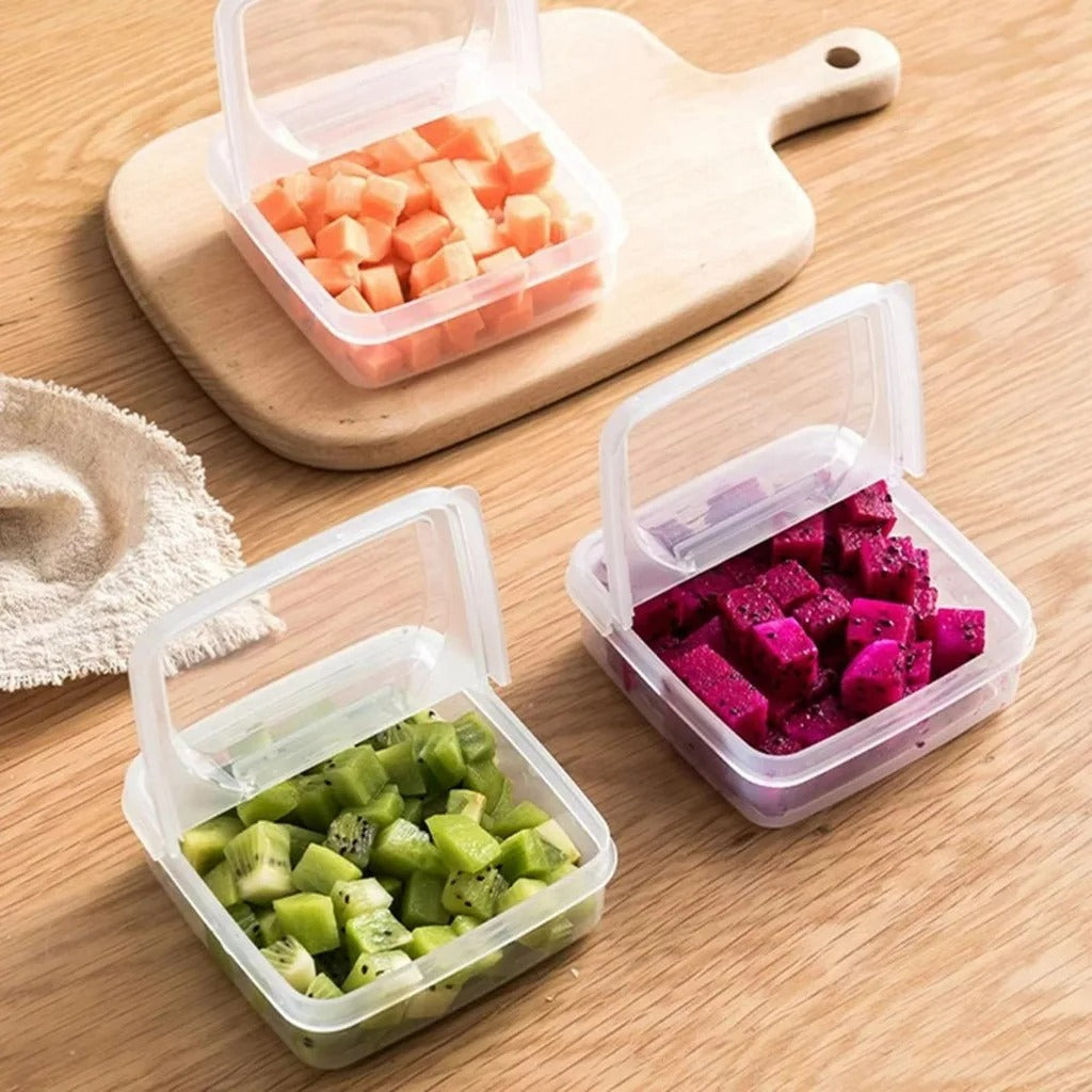 2er Set Aufbewahrungsbox für Butter und Käse – Transparente Kühlschrankbox, Frischhaltebox für Obst, Gemüse und Lebensmittel