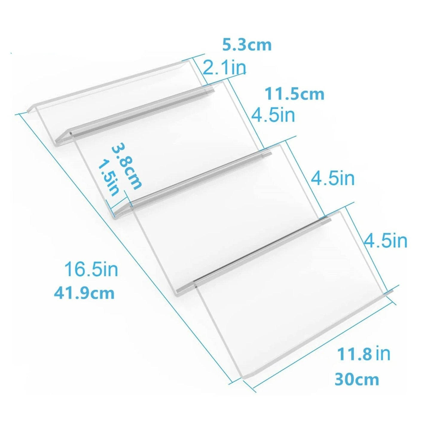 Acryl Gewürzschubladen-Organizer – 4-stufiges Gewürzregal für Küchen, Kräuter und Gewürzgläser, Verstellbares Design