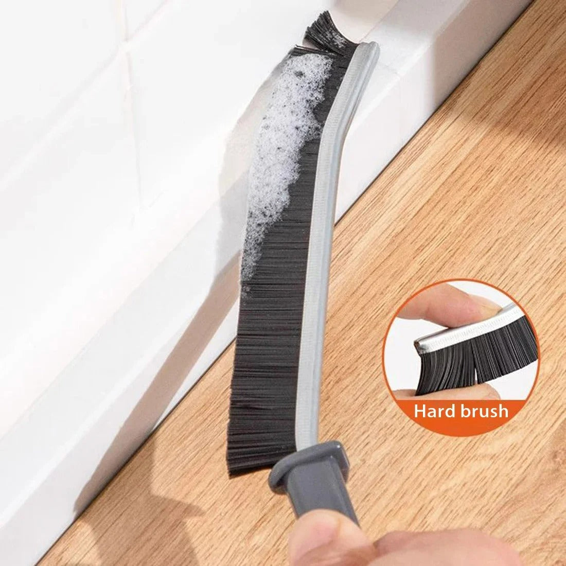 3 Stück Reinigungsbürsten für feine Naht- und Eckenecken, Grob- & Fensterreinigungswerkzeug für Küche, Badezimmer, Fliesen, Fugen, Mikrofasertücher