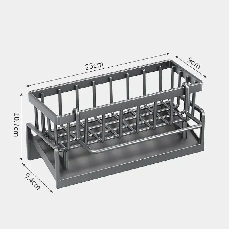 Küchen Aluminium Abtropfregal Organizer – Wandmontage, Rostfrei, 30 cm
