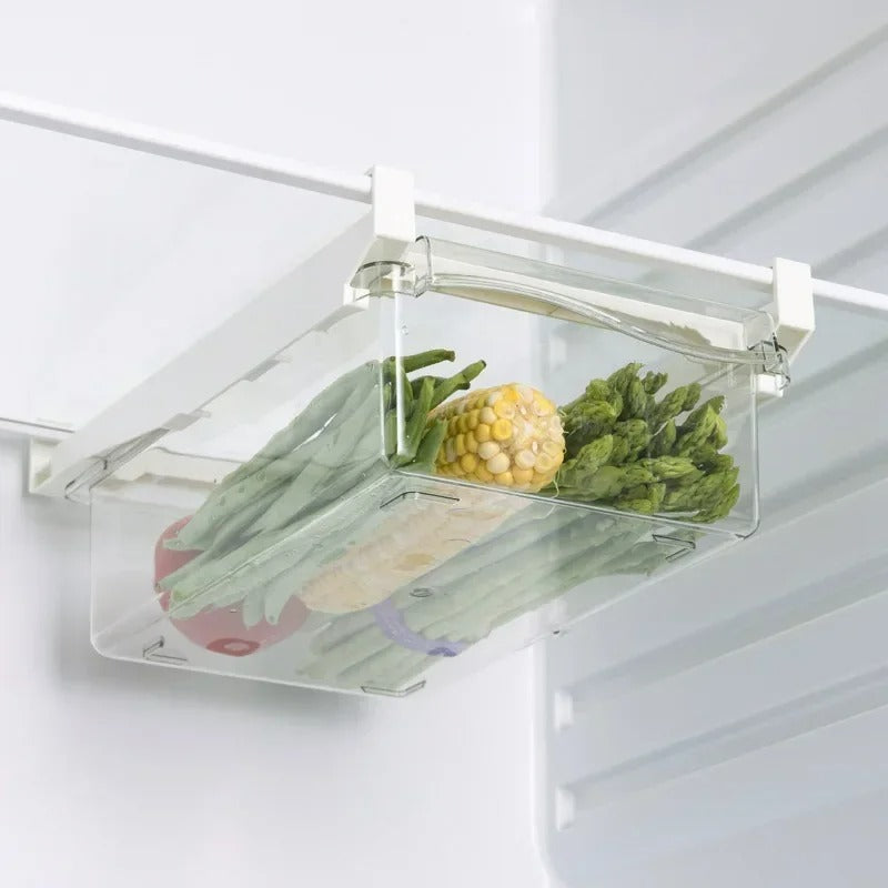 Kühlschrank-Schubladen-Aufbewahrungsbox – Transparente Aufbewahrungsbox für Kühlschrank, ABS+PET, 450g