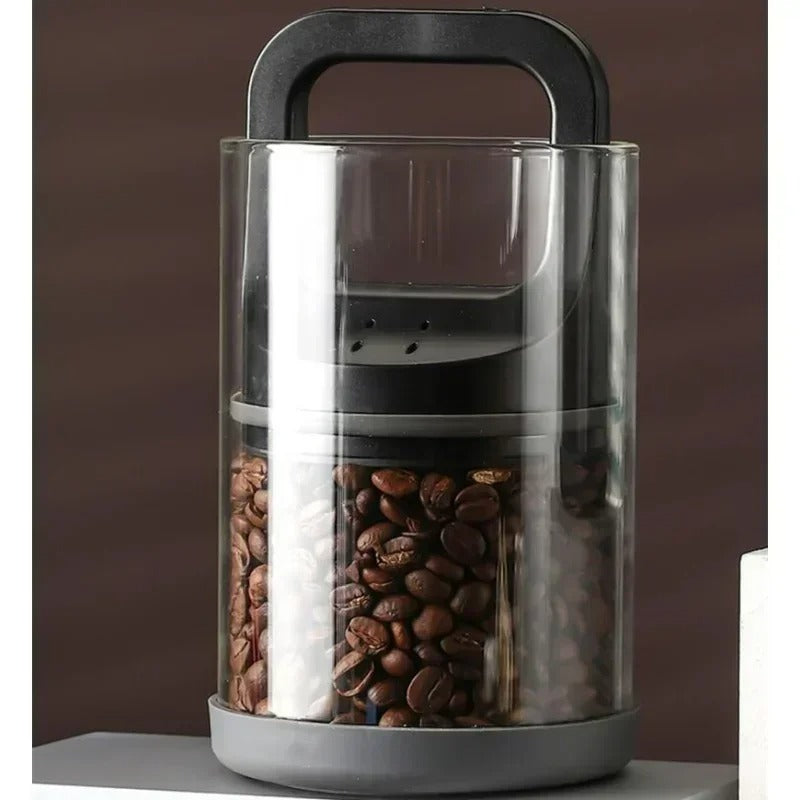 Vakuumversiegelter Kaffeebehälter mit Ventil – Feuchtigkeitsbeständige Aufbewahrung für Frische Bohnen – Klein oder Groß
