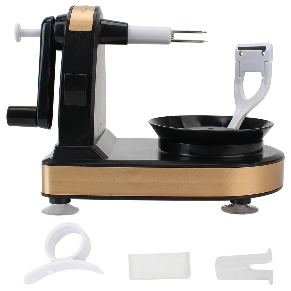 Handgedraaid Aardappelschiller & Appelschiller Snijmachine – Multifunctionele Keukensnijder voor Aardappelen, Appels, Peren, en Meer