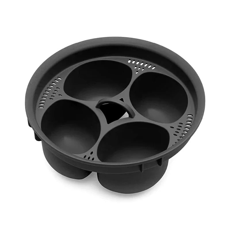Eierkocher 6-in-1 Silikonform für Gepochete Eier, Küchenutensil für Einfaches Kochen
