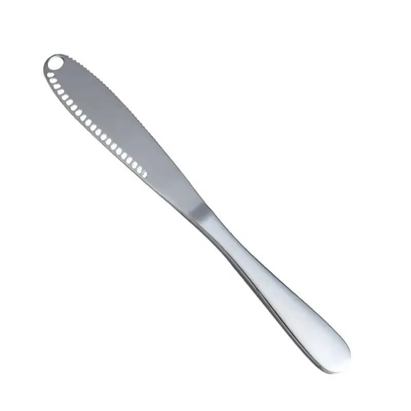 Buttermesser Edelstahl mit Löchern – Vielseitiges Küchenutensil für Butter, Käse und Brotaufstriche